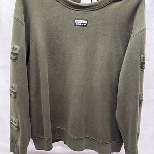Adidas Originals RYV Crewneck Long Sleeve Green Sweatshirt ED7203 Men’s XLarge